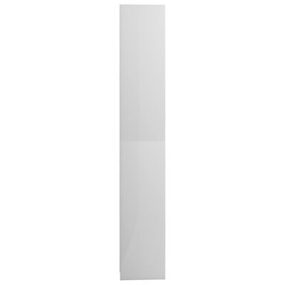vidaXL Vonios kambario spintelė, balta, 30x30x183,5cm, MDP, blizgi