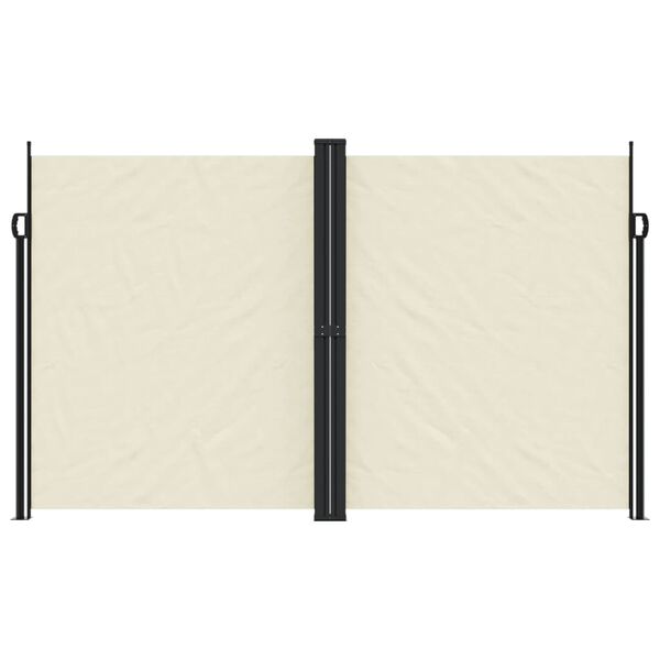 vidaXL Ištraukiama šoninė markizė, kreminės spalvos, 200x600cm