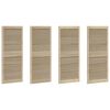 vidaXL Spintelės durys su durimis 4 pcs Natūrali 140,5 x 2,1 x 59,5 cm