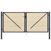 vidaXL Vartai, 310x175cm, plienas ir eglės mediena (144581+146536)