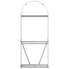 vidaXL Malkų stovas, pilkas, 80x45x190cm, galvanizuotas plienas