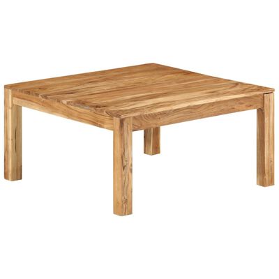 vidaXL Kavos staliukas, 80x80x40cm, akacijos medienos masyvas