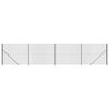 vidaXL Tinklinė tvora su flan&scaron;ais, antracito spalvos, 1,4x10m