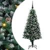 vidaXL Dirbtinė Kalėdų eglutė Žalia 150 cm PVC ir Plienas ir Plastikas
