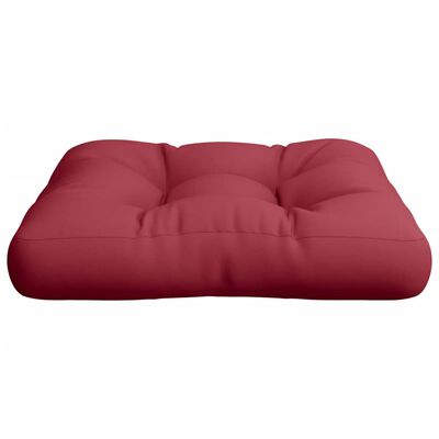 vidaXL Paletės pagalvėlė, raudonojo vyno spalvos, 50x50x12cm, audinys