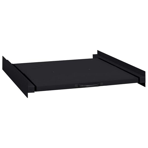 vidaXL Skalbyklės Tarpinė Lenta Juoda 60 x 60 x 8 cm Plienas