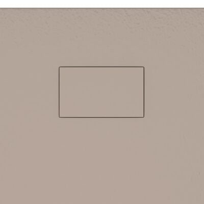 vidaXL Dušo padėklas, rudos spalvos, 90x70 cm, lieto lakšto junginys