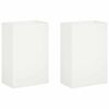vidaXL Sodo vazonas 2 vnt. Balta 50 x 30 x 75 cm