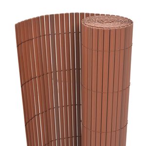 vidaXL Sodo tvora Ruda 150 x 500 cm PVC