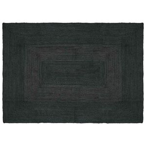 vidaXL Zoninės kiliminės dangos Tamsiai pilka 140 x 200 cm Džiutas