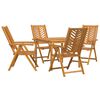 vidaXL Sodo valgomojo komplektas 5 vnt. Ruda 90 x 90 x 74 cm