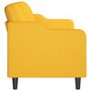 vidaXL Trivietė sofa, &scaron;viesiai geltonos spalvos, 180cm, audinys