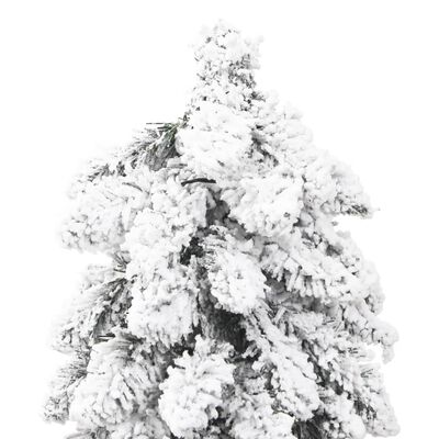 vidaXL Dirbtinė apšviesta Kalėdų eglutė su 100 LED ir sniegu, 180cm