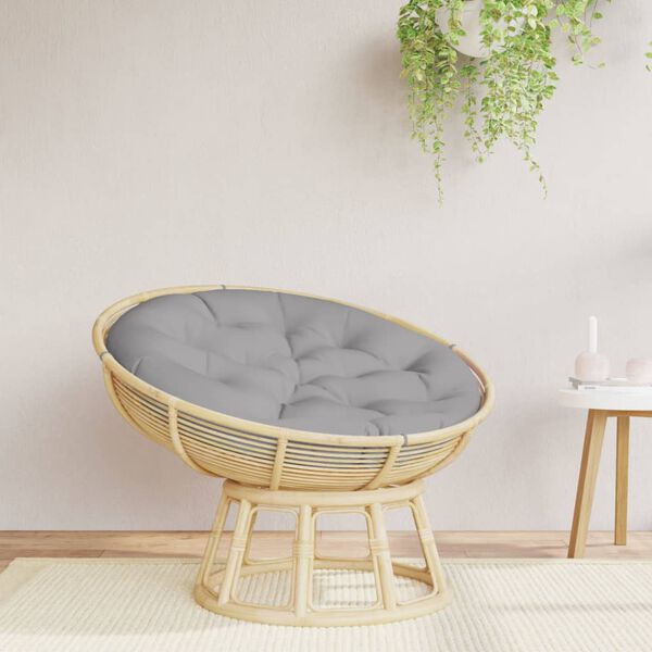 vidaXL Pagalvėlė, pilka, 100x11cm, oksfordo audinys, apskrita