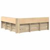 vidaXL Knygų spinta lova Sonoma ąžuolas 180 x 200 cm Apdirbta mediena
