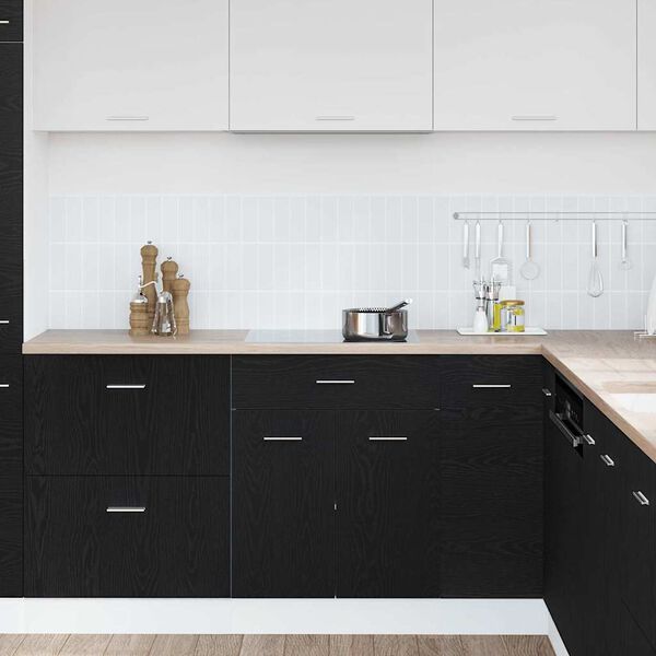 vidaXL Pakabinama spintelė su stalčių Juodas ąžuolas 60 x 46 x 81,5 cm