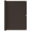 vidaXL Balkono pertvara, rudos spalvos, 120x300cm, HDPE