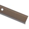 vidaXL Profiliai laiptams, 5vnt., rudi, 100cm, aliuminis, L formos
