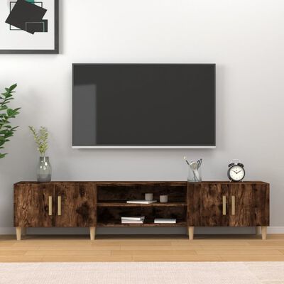 vidaXL Televizoriaus spintelė, dūminio ąžuolo, 180x31,5x40cm, mediena