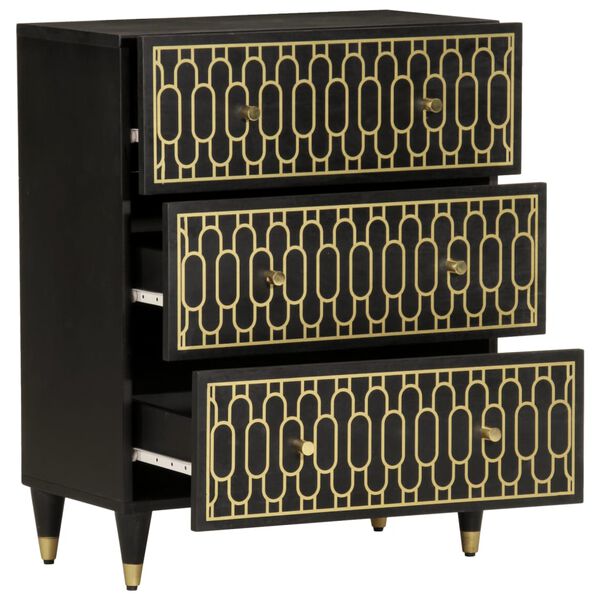 vidaXL &Scaron;oninės spintelės, 2vnt., 60x33x75cm, mango medienos masyvas