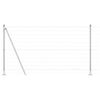vidaXL Tvora su stulpais Sidabro 1.2 x 10 m Plienas