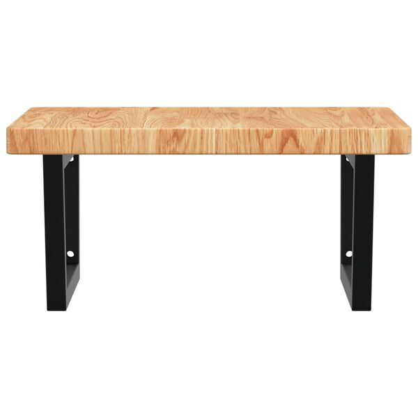 vidaXL Lentyna praustuvui, plienas ir ąžuolo medienos masyvas