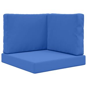 vidaXL Lauko sofa pagalvėlė 3 pcs Karali&scaron;ka mėlyna Poliesteris