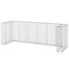vidaXL Gabiono siena konteineriams, 325x100x110cm, plienas