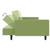 vidaXL Dvivietė sofa-lova, &scaron;viesiai žalios spalvos, aksomas