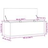 vidaXL Saugojimo dėžė su saugykla Senovinis medis 102 x 35 x 35 cm