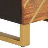 vidaXL Komoda, ruda ir juoda, 40x33,5x110cm, mango medienos masyvas