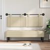 vidaXL Kabantysis galvūgalis Paprastas Kreminė 150 x 55 x 5 cm audinys
