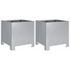 vidaXL Sodo loveliai, 2vnt., 30x30x30cm, galvanizuotas plienas