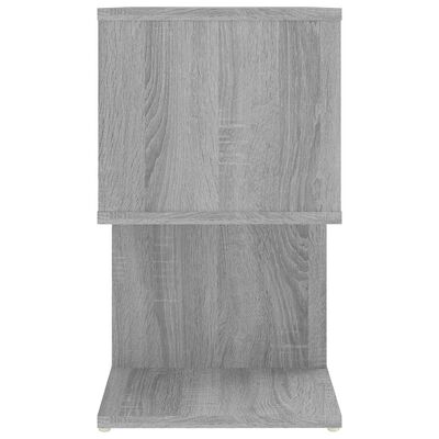 vidaXL Naktinės spintelės, 2vnt., pilkos ąžuolo, 50x30x51,5cm, mediena
