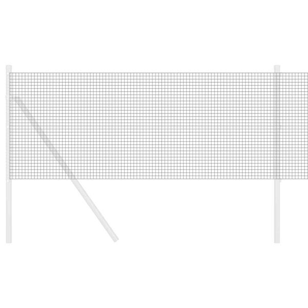 vidaXL Suvirinto vielos tvoros Pilka 0.8 x 25 m Plienas