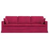 vidaXL Sofa Vyno raudona 228 x 78 x 80 cm Aksomas