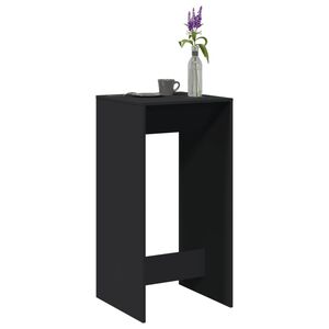 vidaXL Baro stalas, juodos spalvos, 51x50x103,5cm, apdirbta mediena