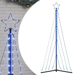 vidaXL LED Kalėdų eglutė 339 LED Mėlyna 187 cm