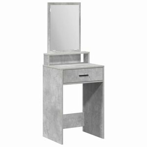 vidaXL Makiažo stalas Betono pilka 50 x 41 x 140 cm Apdirbta mediena