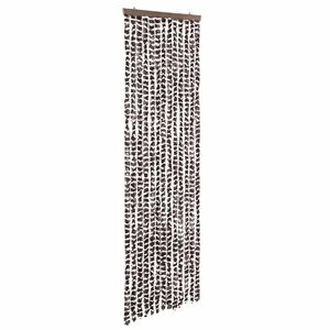 vidaXL Užuolaida nuo musių, smėlio/rudos spalvos, 56x200cm, &scaron;enilis