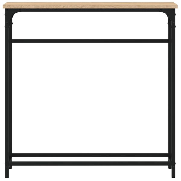 vidaXL Konsolinis staliukas, sonoma ąžuolo spalvos, 75x19,5x75 cm, inžinerinė mediena