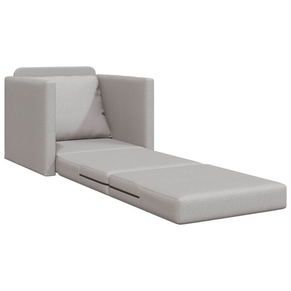 vidaXL Sofa lova Debesų pilka 74 x 77 x 81 cm Aksomas