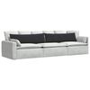 vidaXL Sofa Pagalvės 2 pcs Juoda 145 x 40 cm Kordūrinis audinys