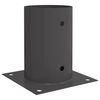 vidaXL Apvalus žemės inkaras 12 vnt. Antracito 15 x 15 x 15 cm Metalas