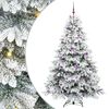 vidaXL Dirbtinė Kalėdų eglutė su 300 LED Balta 210 cm PE ir PVC