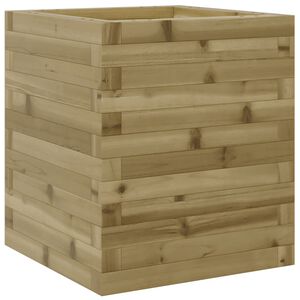 vidaXL Sodo lovelis, 40x40x46cm, impregnuota pu&scaron;ies mediena