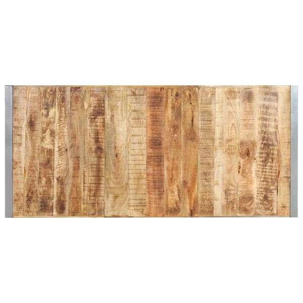 vidaXL Valgomojo stalas, 220x100x75cm, mango medienos masyvas