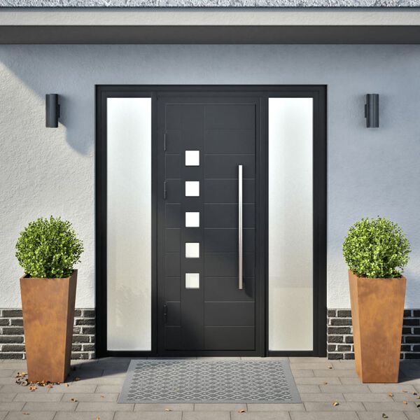 vidaXL sodo vazonai 2 vnt 35x35x75 cm oro sąlygoms atsparus plienas