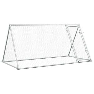 vidaXL Narvas vi&scaron;čiukams, sidabrinis, 200x105x91cm, plienas