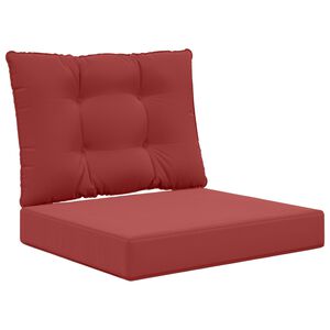vidaXL Lauko sofa pagalvėlė 2 pcs Vyno raudonumo Poliesteris